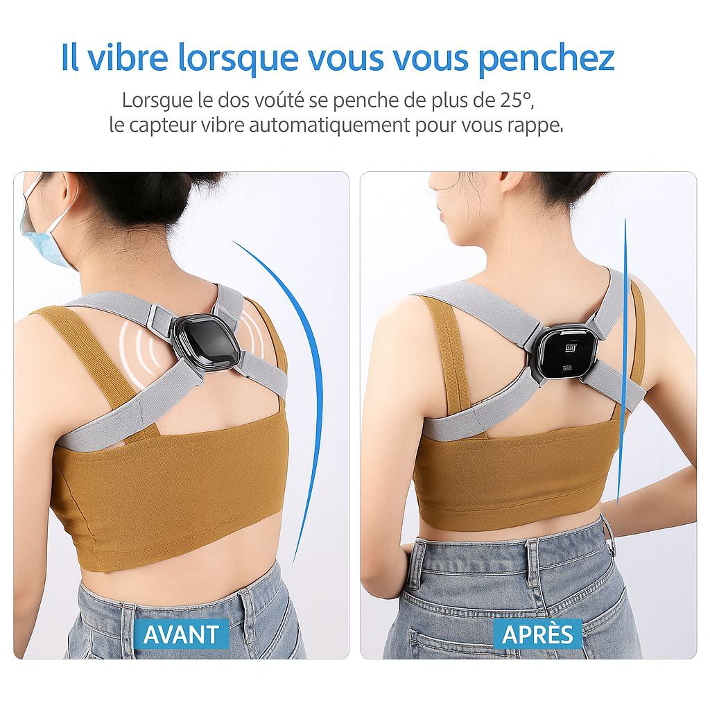 Éducateur de Posture Intelligent à Vibration