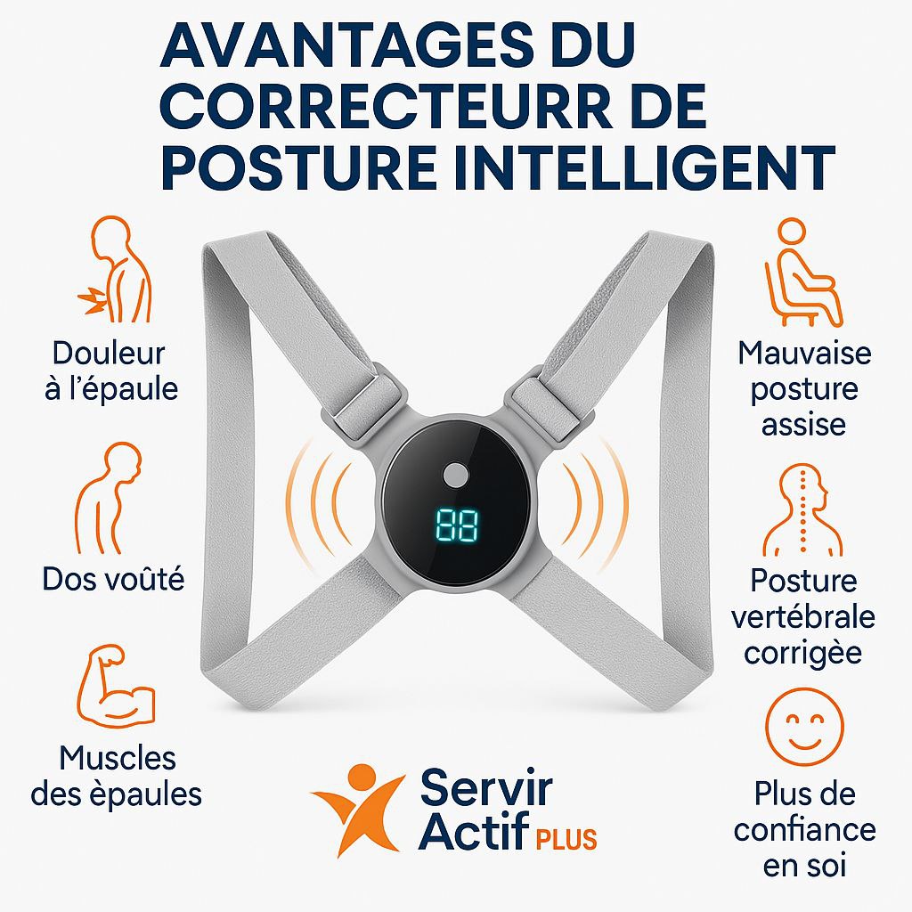 Éducateur de Posture Intelligent à Vibration