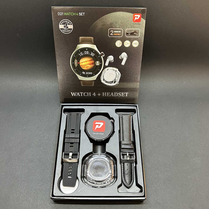Pack Élégance Tech : Montre Connectée & Écouteurs Sans Fil ⌚🎧