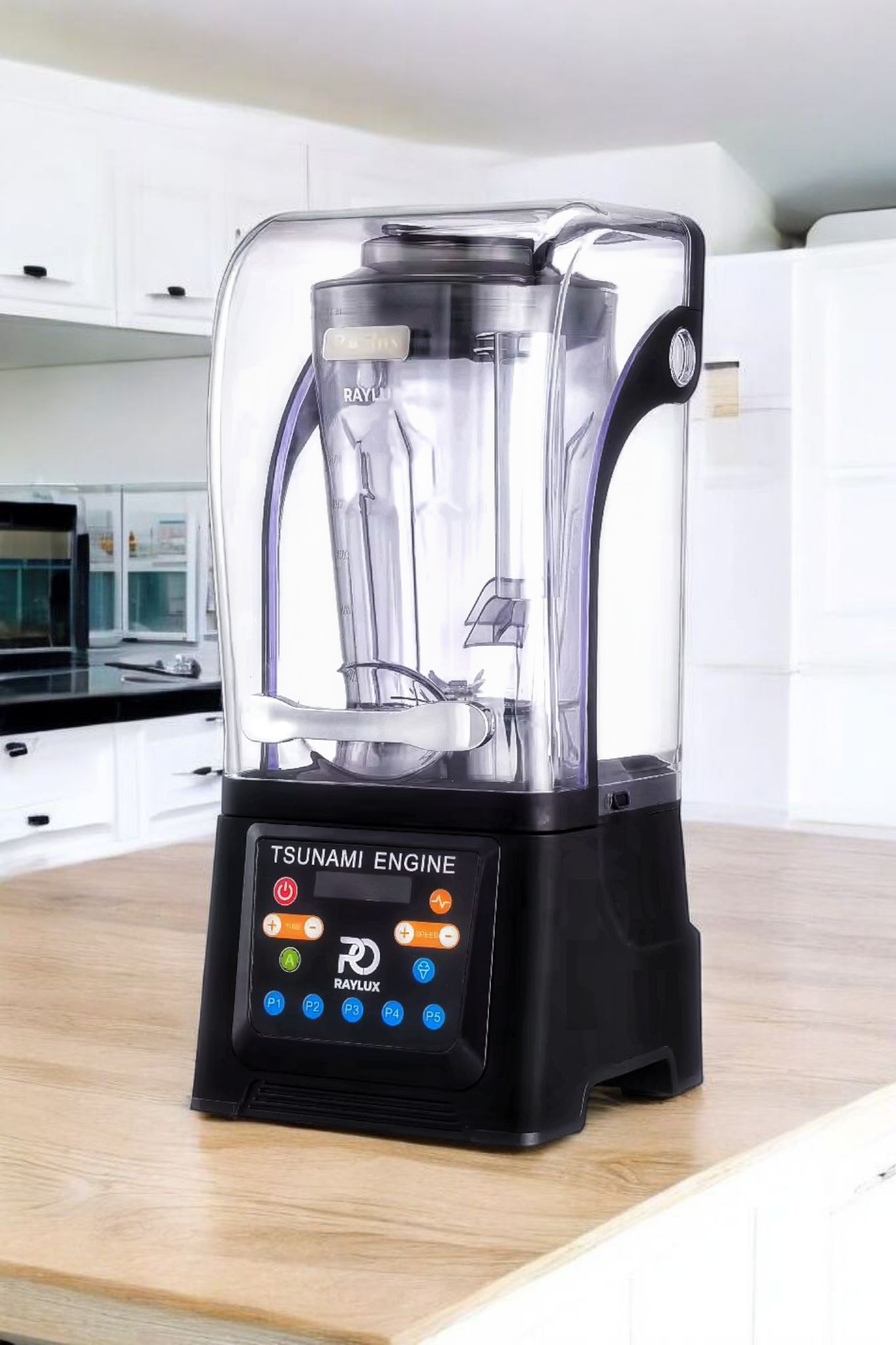 Mélangeur Raylux Tsunami 4,5 litres, robuste, professionnel, insonorisé, à programme automatique