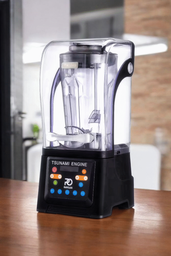 Mélangeur Raylux Tsunami 4,5 litres, robuste, professionnel, insonorisé, à programme automatique