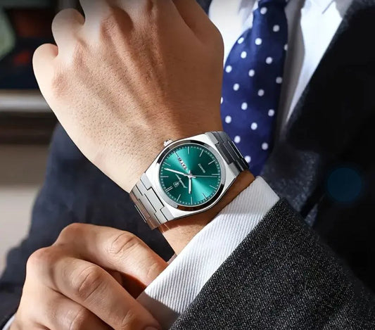 Poedagar Montre Ronde  pour Hommes en Acier Inoxydable - Collection Élégance et Fonctionnalité