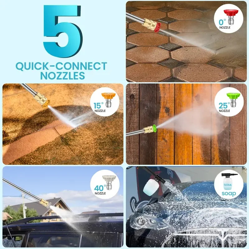 Pistolet de nettoyage électrique haute pression Compact et Puissant