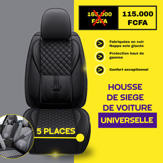 FB-CI - Housses de Siège Universelles 5 Places en Cuir