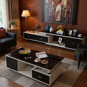 Pose Télé + Table Basse Vitrée en Promo de Fin d'année