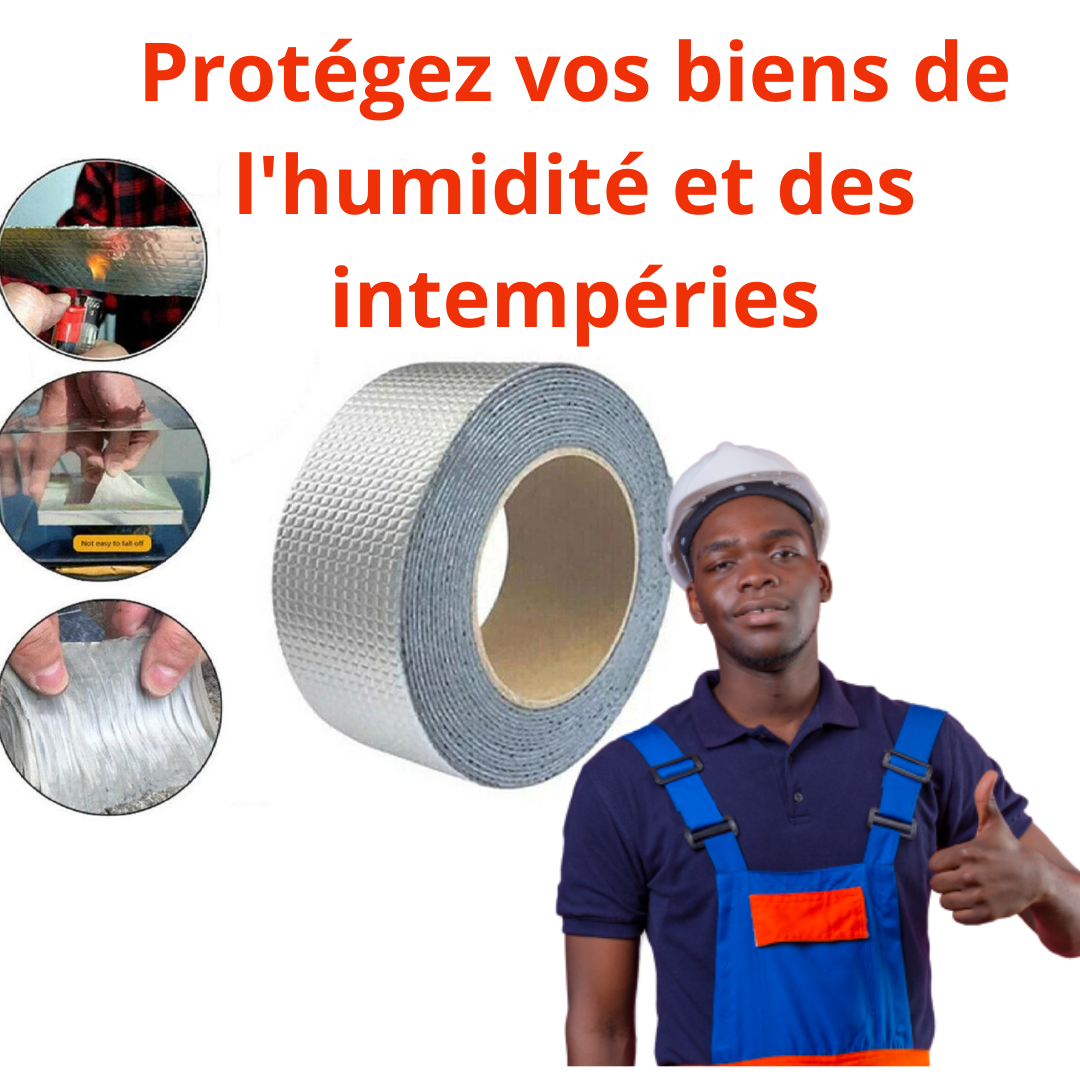 🔥 Ruban adhésif anti fuites super étanche, caoutchouc butyle : LONGEUR 5M & LARGEUR 5CM