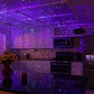 Projecteur Galaxie  étoilé avec 2 haut-parleurs Bluetooth intégré : Musique + Décor Chill pour vos soirées arrosée