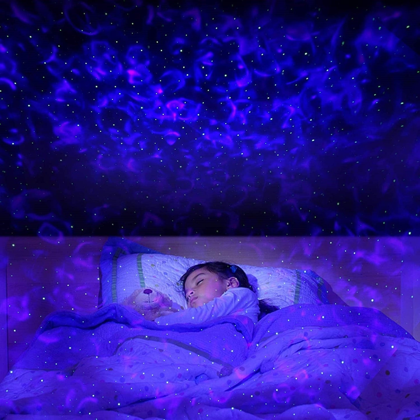 Projecteur Galaxie  étoilé avec 2 haut-parleurs Bluetooth intégré : Musique + Décor Chill pour vos soirées arrosée