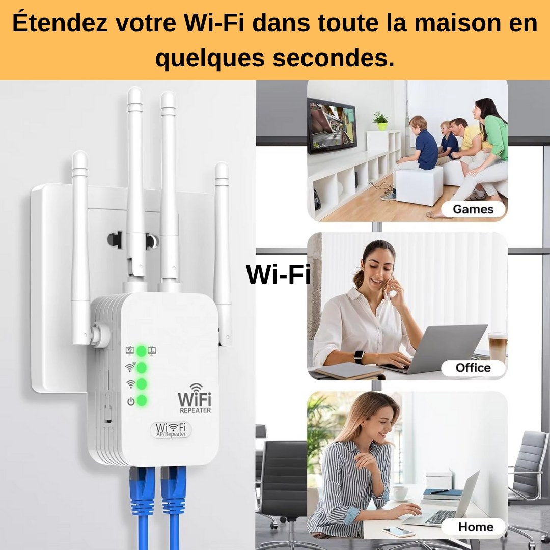 Répéteur Wi-Fi Puissant pour Maison
