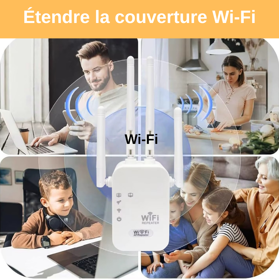 Répéteur Wi-Fi Puissant pour Maison