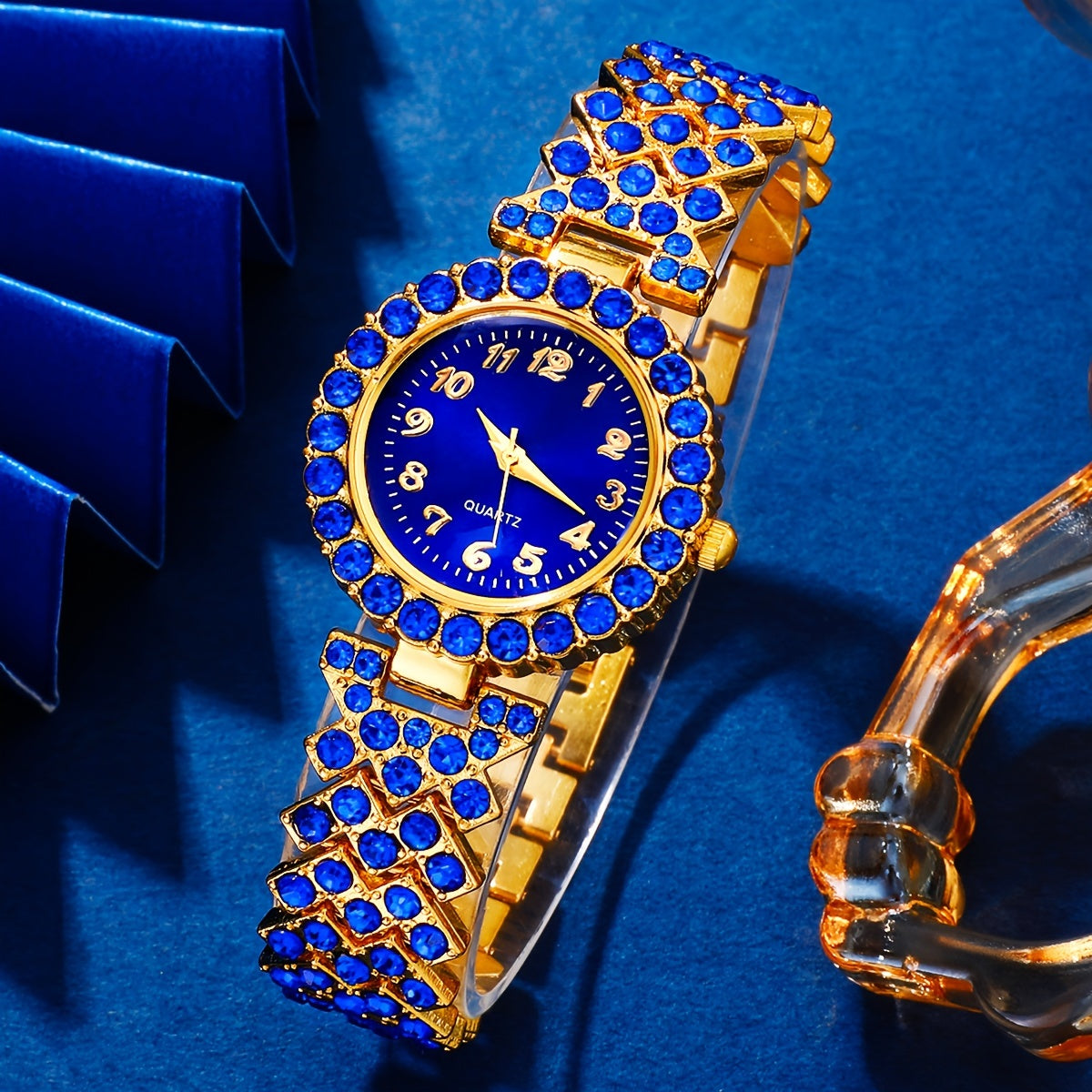 Ensemble bleu doré Royal & Bijoux Luxe Femme BN