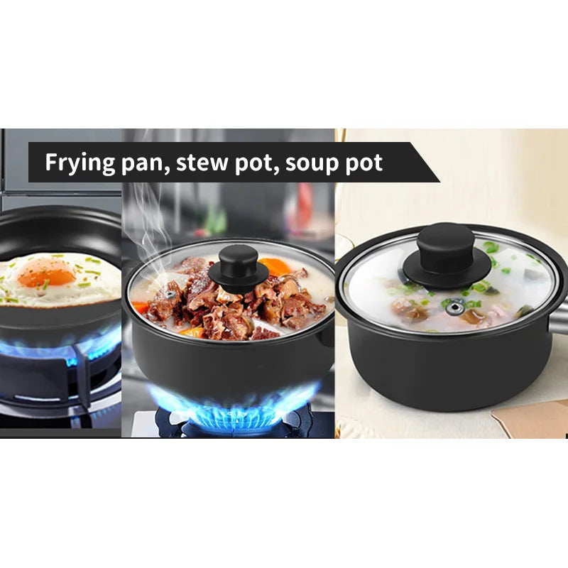 🍳 Batterie de Cuisine 13 Pièces – Marmites, Poêles & Couvercles | Édition Nouveauté 2025