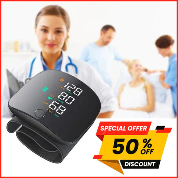 Tik-Bn- Tensiomètre Poignet Portable et Rechargeable Avec Écran LED BN