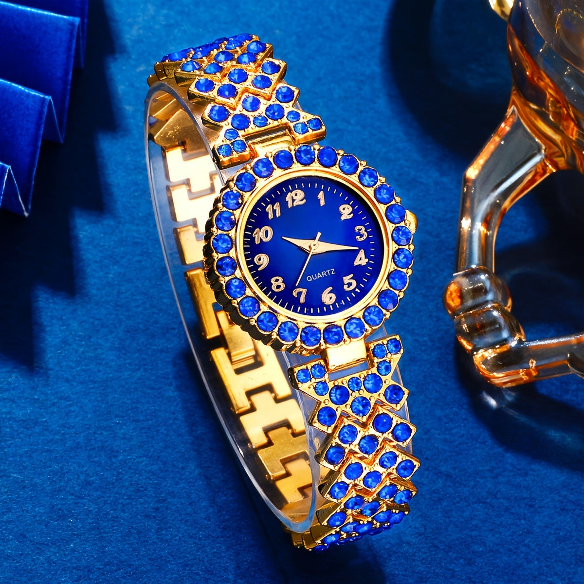 Ensemble bleu doré Royal & Bijoux Luxe Femme BN