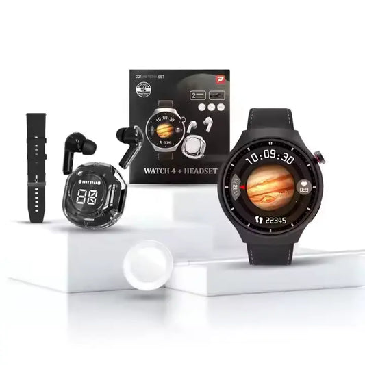 Pack Élégance Tech : Montre Connectée & Écouteurs Sans Fil ⌚🎧