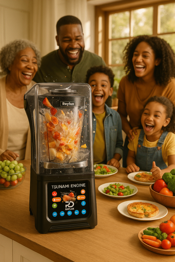 Mélangeur Raylux Tsunami 4,5 litres, robuste, professionnel, insonorisé, à programme automatique