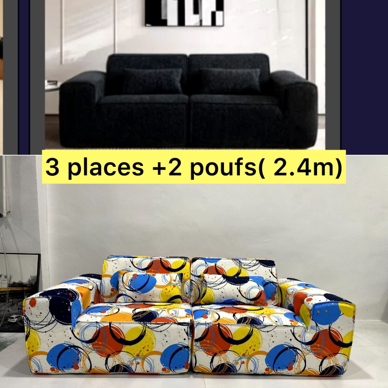 Canapé Compressé Modèles h007 OU h051 OU  h053 & h071 DISPONIBLES