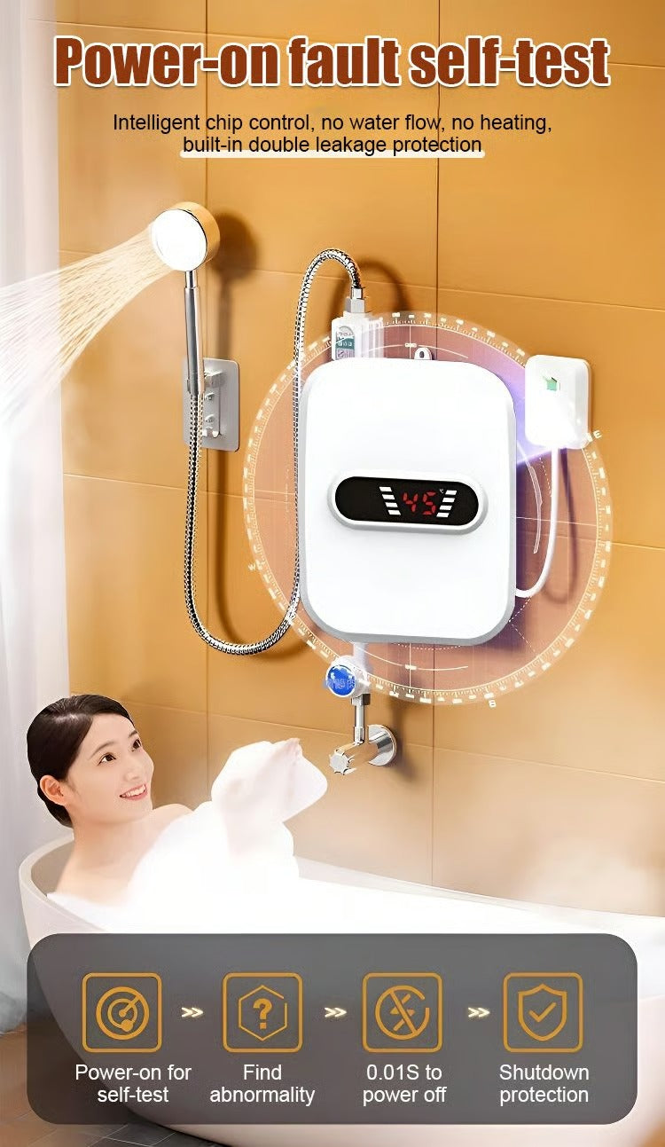 Chauffe-Eau Instantané Rapide Acier