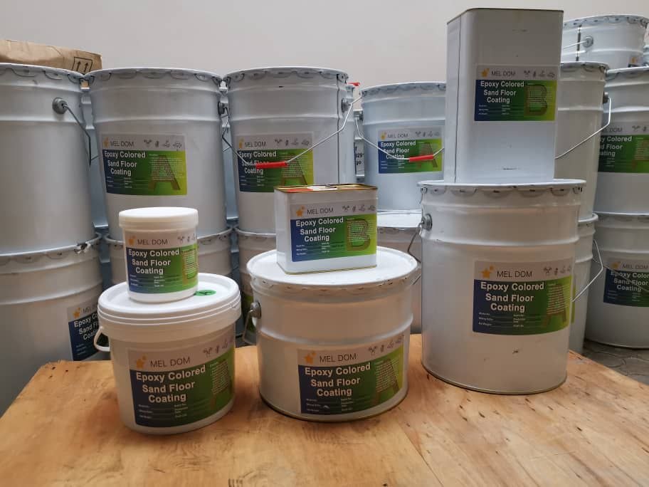 Transformez vos maisons , bureaux , garages , terasses , entrepots , magasins ,usines , etc avec la Résine Epoxy grise sableux de quotiplus