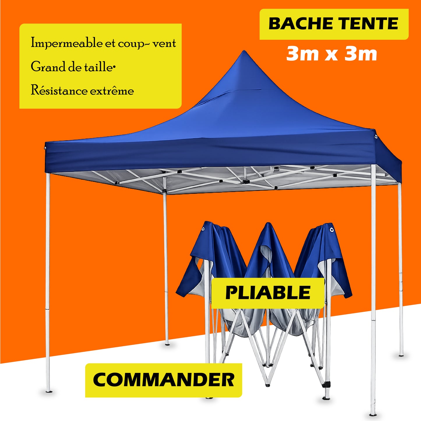 FB - BMW -Promo Bâche Tente 3m x 3m pour 24H